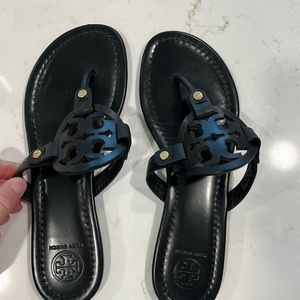 Tory Burch Women’s Miller sandal black size 7. Worn twice. Like New.